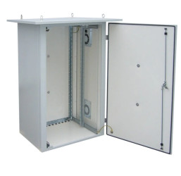 Szafa termo izolowana Rack 19” lC-07, 15U 700 x 400, RAL 7035 wentylator w prawej ściance lC-07-15U-74-25002-0P-G