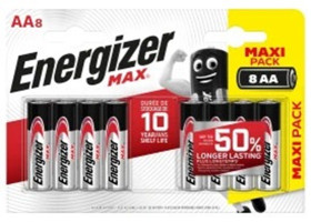 Baterie AA Energizer 1.5V Cynk-dwutlenek manganu 2.5Ah Energizer MAX