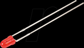 L-7104IT LED, 3 mm, wired, red, 60 mcd, 34°