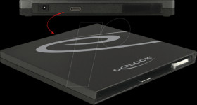 42595 Delock Ultra Slim Enclosure SATA 9.5 mm &gt; type-C USB