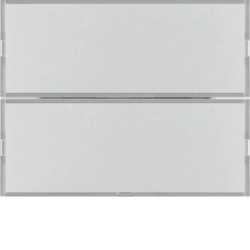 KNX e/s K.x Przycisk 2-kr z polem opis., diod. LED RGB i czuj. temp., alu 80162774