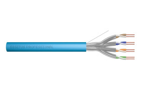 Kabel teleinformatyczny U/FTP kat.6a 4x2xAWG23 LS0H drut niebieski CPR: Dca-s1a,d0,a1 DK-1624-A-VH-1 /100m/