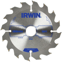 IRWIN&#xAE; 1897086 Construction Circular Saw Blade 125 x 20mm x 16T ATB