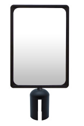 Rama oznakowania do słupków odgradzających Ramka informacyjna Czarny