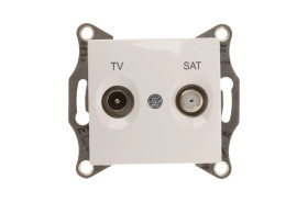 Sedna Gniazdo antenowe TV/SAT końcowe 1dB białe SDN3401621