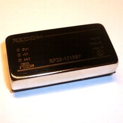 Przetwornica DC/DC 20W; 9-18V IN; 15V OUT; 1.6kVDC Isolation; RP20-1215SF RECOM; military standards