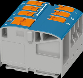 1019584 PTVFIX 6/6X2.5 distributor block, blue