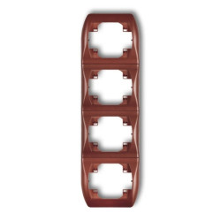 TREND Ramka pionowa poczwórna brĄzowy metalik 9RV-4