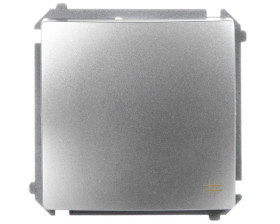 Simon Basic Łącznik krzyżowy 10AX 250V srebrny mat BMW7.01/43