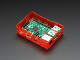 Pi Model B+ / Pi 2 / Pi 3 Case Base - Red [Discontinued]
