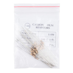 Sparkfun Resistor 100 Ohm 1/4 Watt PTH - 20 pack (Thick Leads)