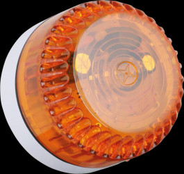 SOASW10C Solex 10, white, amber lens, shallow base