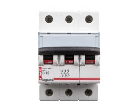 Wyłącznik nadprądowy 3P D 10A 10kA AC S313 DX3 409497