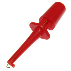 Chwytak do przewodów pomiar.40mm mini haczyk czerwony