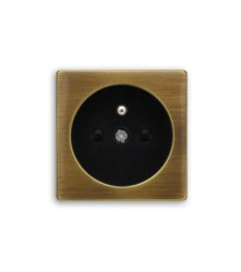 VENA EXCLUSIVE METAL Pokrywa gniazda MOSIĄDZ CZESANY PATYNOWANY / MOSIĄDZ RUSTYKALNY 5153202