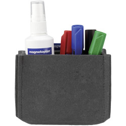 Magnetoplan 1227701 magnetoTray MEDIUM magnetic pen holder grey 130x100x60mm