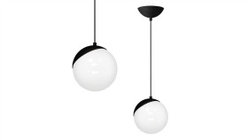 Lampa Wisząca Sfera Black 1Xe27 60W Mlp5739 Milagro