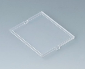Front plate, PC, (W x H) 49 x 42 mm, transparent, B6802200