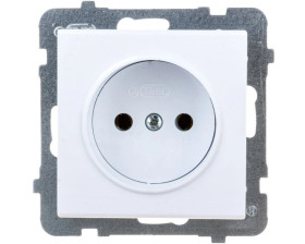 SONATA Gniazdo pojedyncze b/u białe GP-1R/m/00