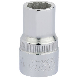 Elora 24351 1/2&quot; 1/2&quot; Square Drive Bi-hexagon Socket