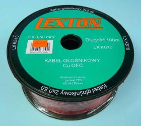 Cu-OFC 2x0,50 BEZTLEN.PRZEWÓD LEXTON