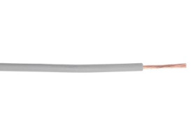 Przewód jednożyłowy linkowy, 1 mm², 17 AWG, PVC, 300/500 V, Szary, dł. 100m, RS PRO