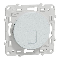 Schneider Electric Gniazdo RJ45 Biały 1 wyjścia Męski Montaż wpuszczany
