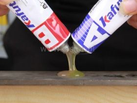 Mocny klej 2-składnikowy do metalu i szkła