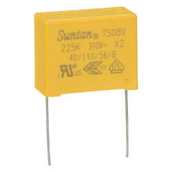 Suntan TS08V0A9225KAB0I0R 2.2uF &#xB1;10% 310VAC X2 Polyprop Film Capacitor