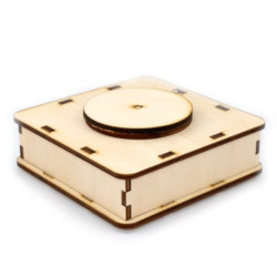 Drewniana platforma obrotowa 3D