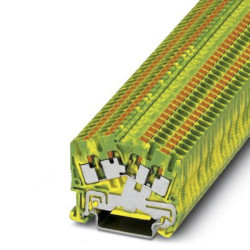 Listwa zaciskowa uziemienia 26→ 12 AWG żyły: 4 Zielony/żółty Wciskane Phoenix Contact