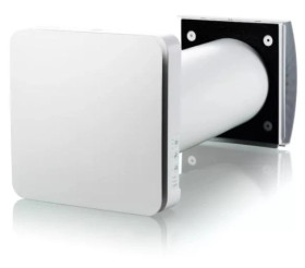 Jednostka wentylacja decentralnej z ceramicznym wymiennikiem entalpicznym, WiFi oraz okapem zewnętrznym AH-10WHITE160 VENTOINHOM