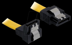 82798 Cable SATA 6 GB/s GE/un 10 cm yellow metal