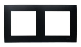 SZAFIR Ramka podwójna czarny metalik R-2Z/33