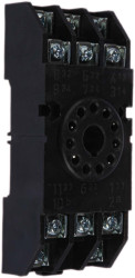 Gniazdo przekaźnika do: 11-stykowy przekaźnik, 11-stykowy czasomierz, przekaźnik ośmiokrotny, czasomierz ośmiokrotny