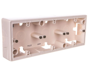 VALENA Puszka natynkowa potrójna kremowa 776133