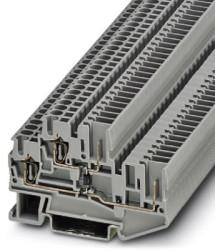 Component terminal block, spring-cage/plug-in connection, 0.08-4.0 mm², 24 A, 6 kV, gray, 3040753