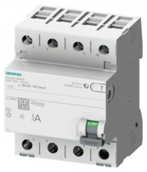 Wyłącznik różnicowoprądowy eMobility 3P+N 40A 30mA 6mA DC Typ A 400V SENTRON 5SV3344-6KK60