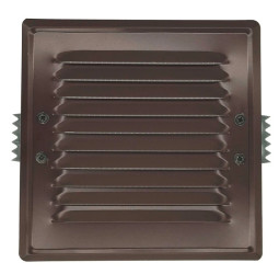 Kratka wentylacyjna z uchwytami 140x140 Brązowa