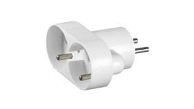 Elektryczny Rozgałęźnik Złodziejka 2 Gniazda 2P+Z 10A Biały