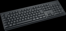 K75561DE Wireless keyboard, USB, black