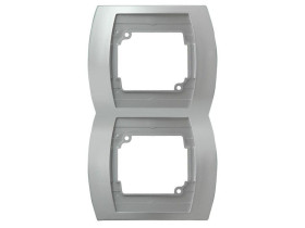 GAZELA Ramka 2 podwójna pionowa srebro R-2JV/18 OSPEL