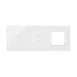 Simon Touch ramki Panel dotykowy S54 Touch, 3 moduły, 2 pola dotykowe pionowe + 2 pola dotykowe pionowe + 1 otwór na osprzęt S54