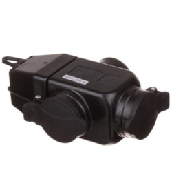 Rozgałęźnik na kabel potrójny z gumy IP44 3x16A 3500W - 3x gniazdo przedłużacza z klapką 24522