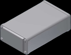 Aluminum Profile enclosure, (L x W x H) 68 x 43 x 23 mm, silver, MTK465.1