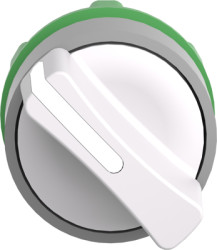 Toggle switch, 2 positions, unlit, groping, waistband round, white, front ring gray, 90°, mounting Ø 22 mm, ZB5AD401C0