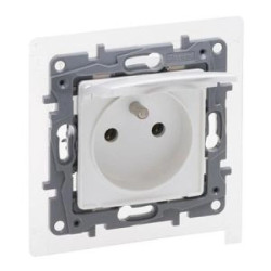 Niloe Selection Gniazdo 2p+z IP44 16A 250V bez przesłony, zaciski śrubowe perła 762461