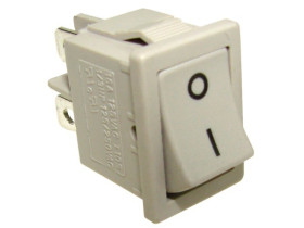 PRZELACZNIK KOLYSKOWY BIALY 250V/10A ON