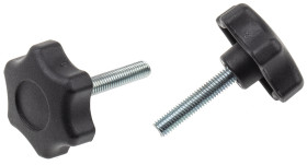 Pokrętło mocujące M8 długość gwintu: 40mm średnica pokrętła 50mm średnica gwintu: 8mm Z wieloma pokrętłami Kołek