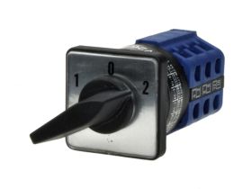 Przełącznik; krzywkowy; obrotowy; LW26-10-M0-F/3P 102; 3 pozycje; ON-OFF-ON; 60°; bistabilny; na panel; 3 tory; 3 warstwy; śrubo